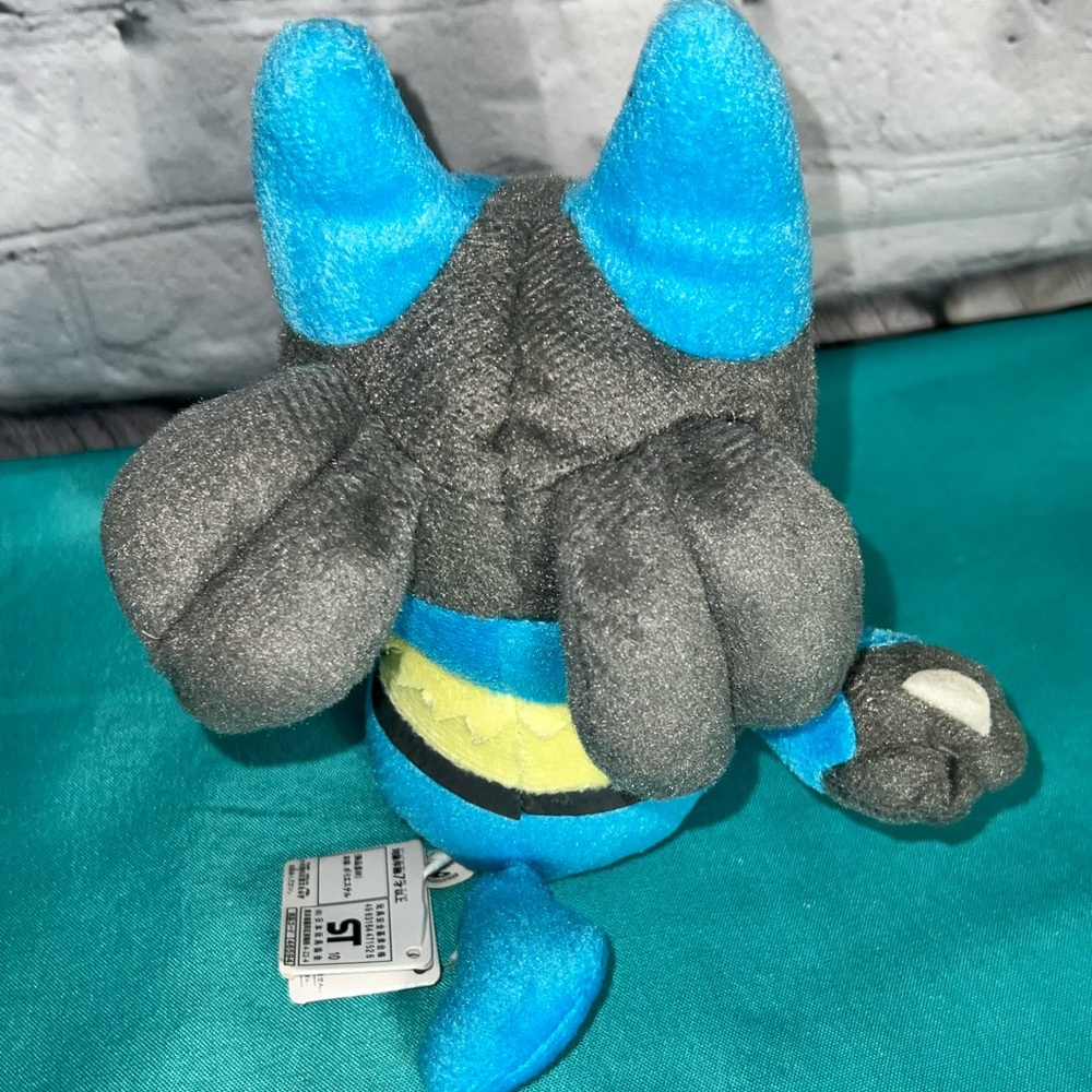 Lucario Pokémon Plush Toy with Japanese‎ Label New - Picture 6 of 8